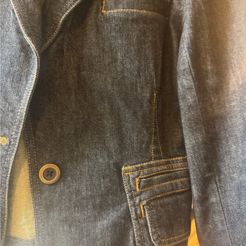 The Limited Indigo Denim Blazer - Picture 3 of 9